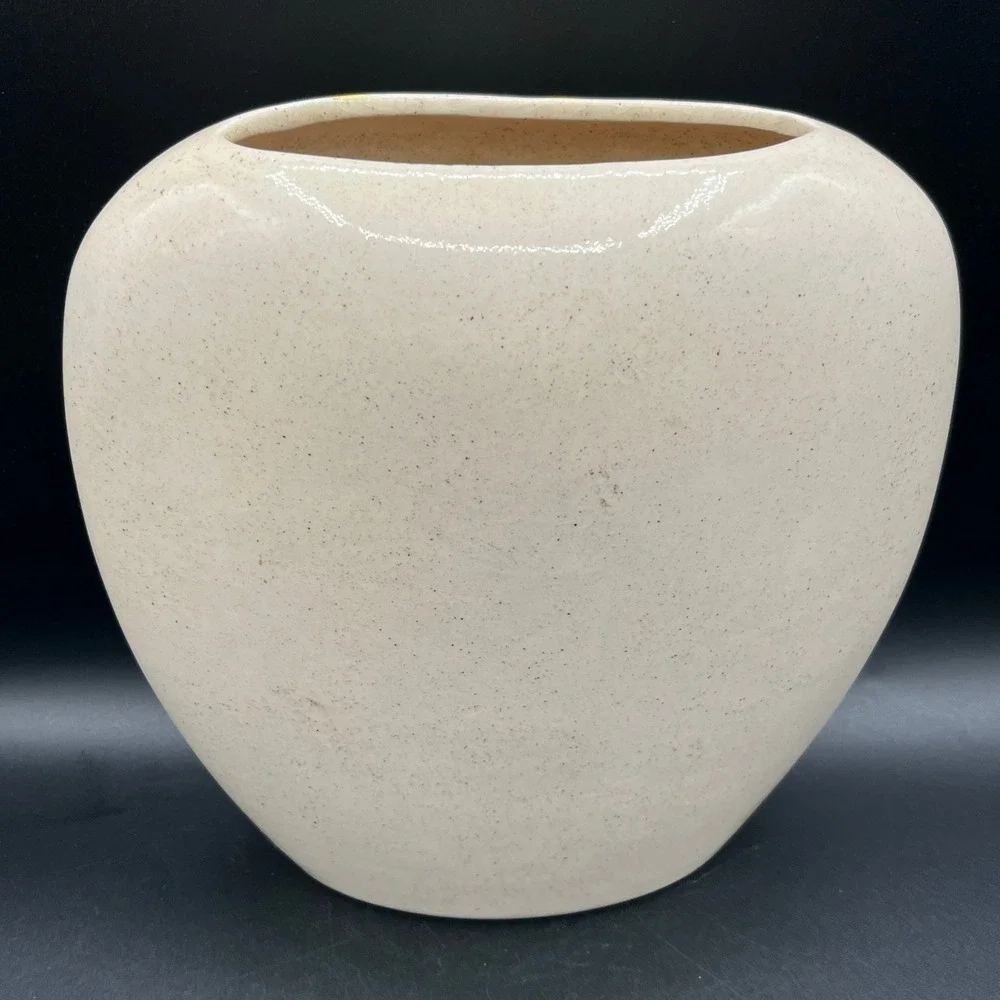 Vtg Vase Oriental Bamboo Signed 8